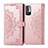 Coque Portefeuille Motif Fantaisie Livre Cuir Etui Clapet pour Xiaomi Redmi Note 10T 5G Or Rose