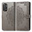 Coque Portefeuille Motif Fantaisie Livre Cuir Etui Clapet pour Xiaomi Redmi Note 11 Pro 4G Gris