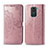 Coque Portefeuille Motif Fantaisie Livre Cuir Etui Clapet pour Xiaomi Redmi Note 9 Or Rose