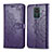 Coque Portefeuille Motif Fantaisie Livre Cuir Etui Clapet pour Xiaomi Redmi Note 9 Violet