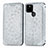 Coque Portefeuille Motif Fantaisie Livre Cuir Etui Clapet S01D pour Google Pixel 5a 5G Argent