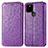 Coque Portefeuille Motif Fantaisie Livre Cuir Etui Clapet S01D pour Google Pixel 5a 5G Violet