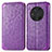 Coque Portefeuille Motif Fantaisie Livre Cuir Etui Clapet S01D pour Huawei Honor Magic3 5G Violet