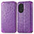 Coque Portefeuille Motif Fantaisie Livre Cuir Etui Clapet S01D pour Huawei Nova 9 SE Violet