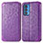 Coque Portefeuille Motif Fantaisie Livre Cuir Etui Clapet S01D pour Motorola Moto Edge 20 Pro 5G Violet