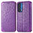 Coque Portefeuille Motif Fantaisie Livre Cuir Etui Clapet S01D pour Motorola Moto Edge (2021) 5G Violet