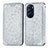 Coque Portefeuille Motif Fantaisie Livre Cuir Etui Clapet S01D pour Motorola Moto Edge 30 Pro 5G Argent