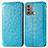 Coque Portefeuille Motif Fantaisie Livre Cuir Etui Clapet S01D pour Motorola Moto G40 Fusion Bleu