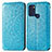 Coque Portefeuille Motif Fantaisie Livre Cuir Etui Clapet S01D pour Motorola Moto G60s Bleu