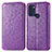 Coque Portefeuille Motif Fantaisie Livre Cuir Etui Clapet S01D pour Motorola Moto G60s Violet