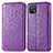 Coque Portefeuille Motif Fantaisie Livre Cuir Etui Clapet S01D pour Oppo A16e Violet