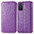 Coque Portefeuille Motif Fantaisie Livre Cuir Etui Clapet S01D pour Oppo A55S 5G Violet