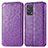 Coque Portefeuille Motif Fantaisie Livre Cuir Etui Clapet S01D pour Oppo A74 4G Violet