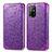 Coque Portefeuille Motif Fantaisie Livre Cuir Etui Clapet S01D pour Oppo A94 5G Violet