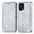 Coque Portefeuille Motif Fantaisie Livre Cuir Etui Clapet S01D pour Oppo Find X5 5G Argent