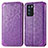 Coque Portefeuille Motif Fantaisie Livre Cuir Etui Clapet S01D pour Oppo Reno6 Pro 5G India Violet