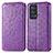 Coque Portefeuille Motif Fantaisie Livre Cuir Etui Clapet S01D pour Oppo Reno6 Pro 5G Violet