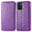 Coque Portefeuille Motif Fantaisie Livre Cuir Etui Clapet S01D pour Oppo Reno6 Z 5G Violet