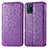 Coque Portefeuille Motif Fantaisie Livre Cuir Etui Clapet S01D pour Realme V11s 5G Violet