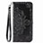 Coque Portefeuille Motif Fantaisie Livre Cuir Etui Clapet S01D pour Samsung Galaxy A02 Noir