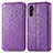 Coque Portefeuille Motif Fantaisie Livre Cuir Etui Clapet S01D pour Samsung Galaxy A04s Violet