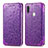 Coque Portefeuille Motif Fantaisie Livre Cuir Etui Clapet S01D pour Samsung Galaxy A11 Violet