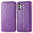 Coque Portefeuille Motif Fantaisie Livre Cuir Etui Clapet S01D pour Samsung Galaxy A13 4G Violet