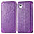 Coque Portefeuille Motif Fantaisie Livre Cuir Etui Clapet S01D pour Samsung Galaxy A22 5G SC-56B Violet