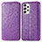 Coque Portefeuille Motif Fantaisie Livre Cuir Etui Clapet S01D pour Samsung Galaxy A33 5G Violet