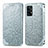 Coque Portefeuille Motif Fantaisie Livre Cuir Etui Clapet S01D pour Samsung Galaxy A52 4G Argent