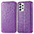 Coque Portefeuille Motif Fantaisie Livre Cuir Etui Clapet S01D pour Samsung Galaxy A53 5G Violet