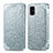 Coque Portefeuille Motif Fantaisie Livre Cuir Etui Clapet S01D pour Samsung Galaxy A71 4G A715 Argent