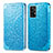 Coque Portefeuille Motif Fantaisie Livre Cuir Etui Clapet S01D pour Samsung Galaxy A72 4G Bleu