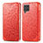 Coque Portefeuille Motif Fantaisie Livre Cuir Etui Clapet S01D pour Samsung Galaxy F62 5G Rouge
