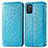 Coque Portefeuille Motif Fantaisie Livre Cuir Etui Clapet S01D pour Samsung Galaxy M02s Bleu