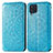 Coque Portefeuille Motif Fantaisie Livre Cuir Etui Clapet S01D pour Samsung Galaxy M32 4G Bleu