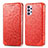 Coque Portefeuille Motif Fantaisie Livre Cuir Etui Clapet S01D pour Samsung Galaxy M32 5G Rouge