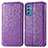 Coque Portefeuille Motif Fantaisie Livre Cuir Etui Clapet S01D pour Samsung Galaxy M52 5G Violet