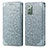 Coque Portefeuille Motif Fantaisie Livre Cuir Etui Clapet S01D pour Samsung Galaxy Note 20 5G Argent