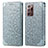 Coque Portefeuille Motif Fantaisie Livre Cuir Etui Clapet S01D pour Samsung Galaxy Note 20 Ultra 5G Argent