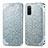 Coque Portefeuille Motif Fantaisie Livre Cuir Etui Clapet S01D pour Samsung Galaxy S20 5G Argent