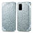 Coque Portefeuille Motif Fantaisie Livre Cuir Etui Clapet S01D pour Samsung Galaxy S20 Plus 5G Argent