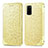 Coque Portefeuille Motif Fantaisie Livre Cuir Etui Clapet S01D pour Samsung Galaxy S20 Plus 5G Or