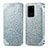 Coque Portefeuille Motif Fantaisie Livre Cuir Etui Clapet S01D pour Samsung Galaxy S20 Ultra 5G Argent