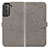 Coque Portefeuille Motif Fantaisie Livre Cuir Etui Clapet S01D pour Samsung Galaxy S23 Plus 5G Gris