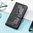 Coque Portefeuille Motif Fantaisie Livre Cuir Etui Clapet S01D pour Samsung Galaxy XCover 6 Pro 5G Noir
