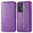 Coque Portefeuille Motif Fantaisie Livre Cuir Etui Clapet S01D pour Vivo X70 5G Violet