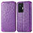 Coque Portefeuille Motif Fantaisie Livre Cuir Etui Clapet S01D pour Vivo X70 Pro 5G Violet