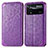 Coque Portefeuille Motif Fantaisie Livre Cuir Etui Clapet S01D pour Xiaomi Poco X4 Pro 5G Violet