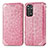 Coque Portefeuille Motif Fantaisie Livre Cuir Etui Clapet S01D pour Xiaomi Redmi Note 11 4G (2022) Or Rose